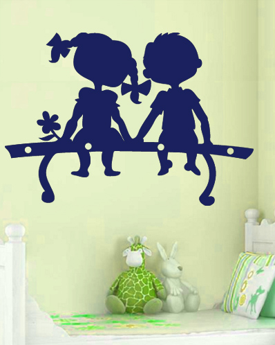 Perchero niños  sentados